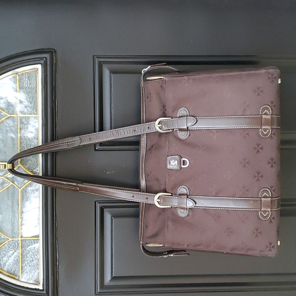 Moonsus | laptop briefcase, brown